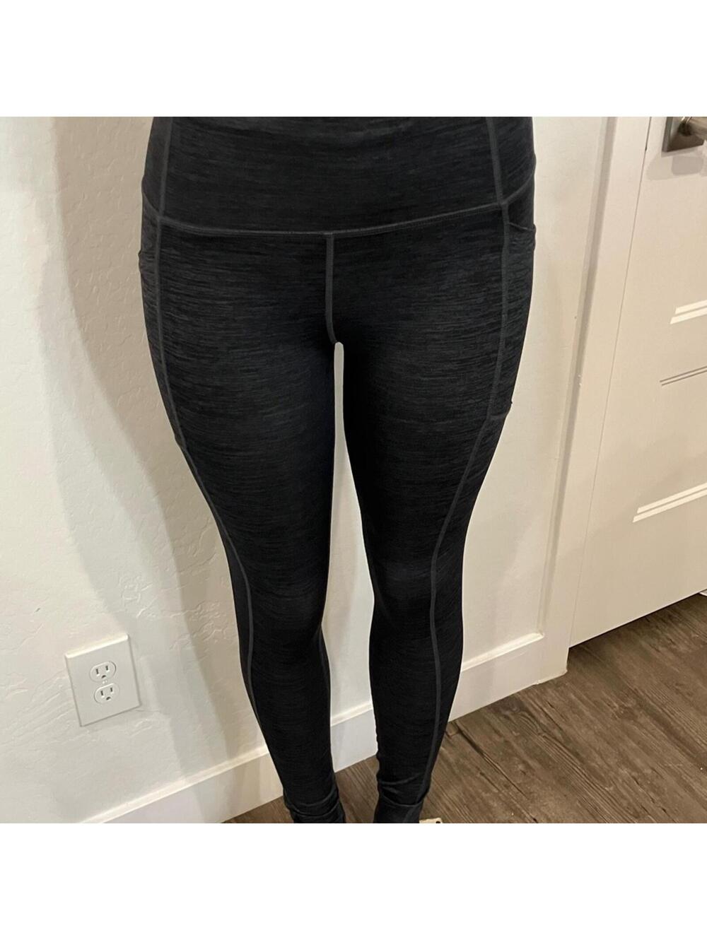 NWOT Avia Black Heathered Athletic Leggings XS